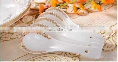 56 pcs hotel and restaurant porcelain buffet dinnerware set