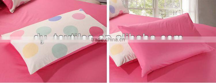 Soft material lovely printed korean style bed sheet set coverlet