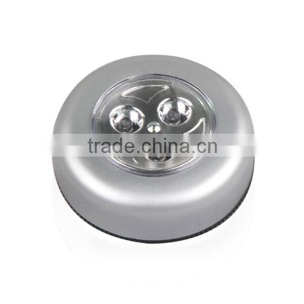3 LED Under Cabinet Push Tap LED Touch Light Stick On Night Touch Light