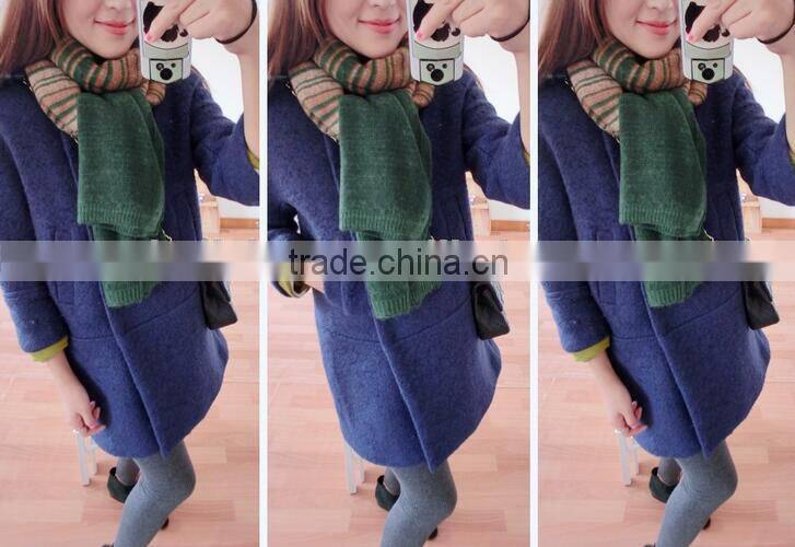 New Arrvial Winter Fashion Woman Long Striped Wool Knitted Scarf