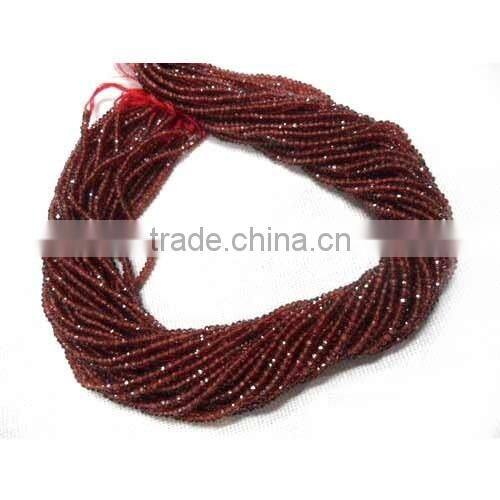 Garnet Faceted Beads