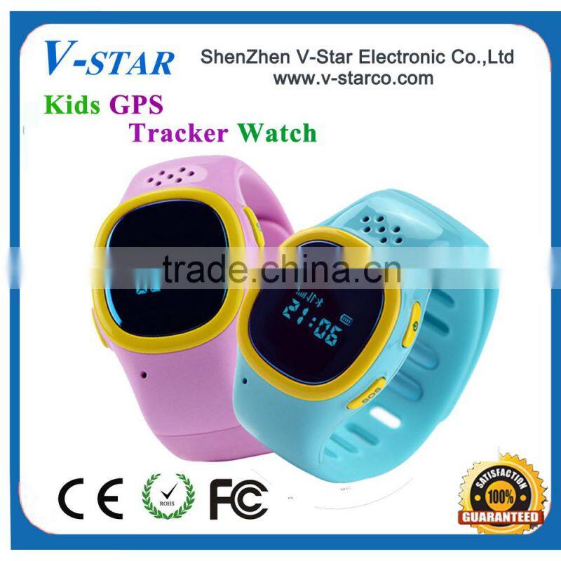 Mini gps tracker kids with small exterior and SOS function