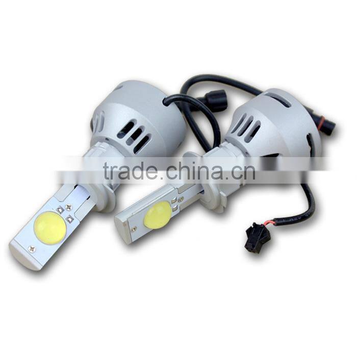 2 years warranty super waterproof 35w 6500k h7 car led headlight with USA customized chip