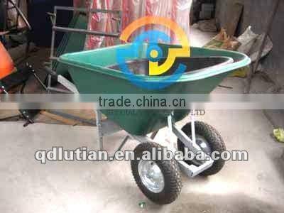 plastic wheel barrow, large wheelbarrow, garden and lawn wheel barrow