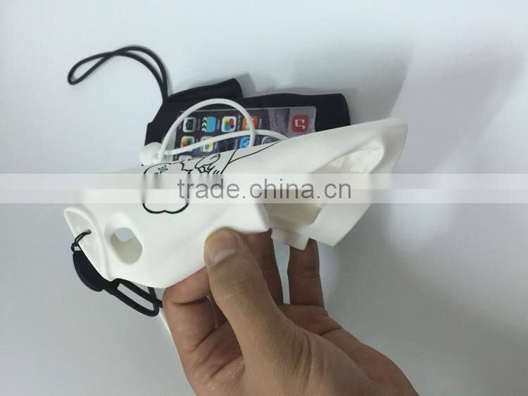 Popular fashion t-shirts design silicone case for iphone 6 with Lanyard