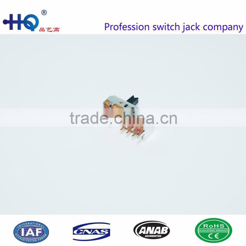 Affordable price vertical slide switches, 2p4t slide switches,SS-24D07