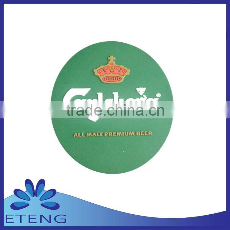 High Quality custom PVC rubber drink coasters For promotion item