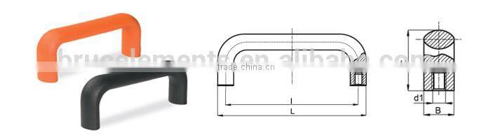 Aluminium Bridge Handles with short dead-end thread BK38.0020