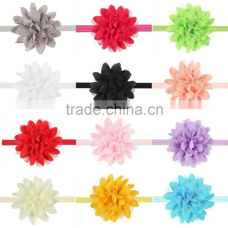 Fashion Baby large flower Headband Infant Headband Toddler Headband Headband baby big flower hair band wh-1745