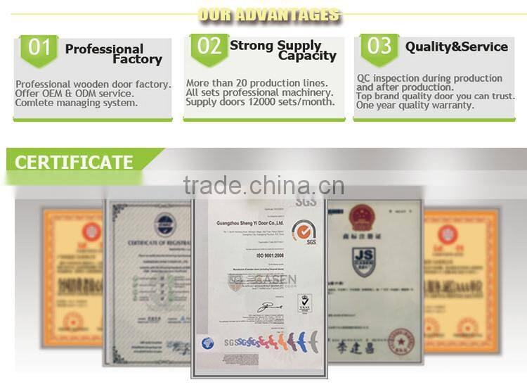 China elegant pure mahogany solid wood door