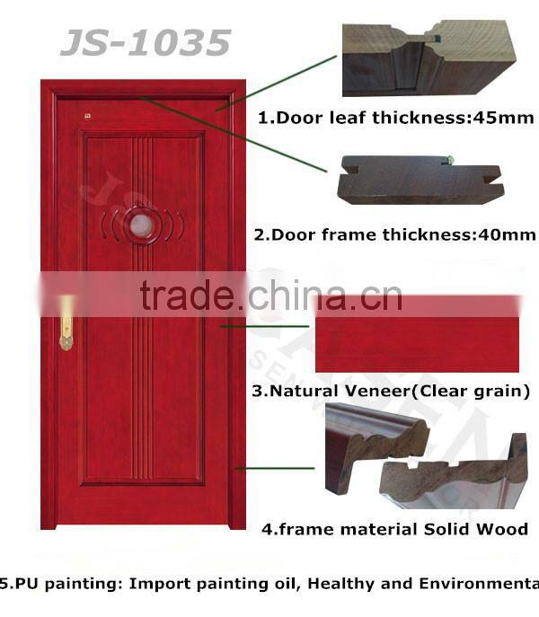 Wholesale new design wood door pictures for glass wood door designs in Pakistan