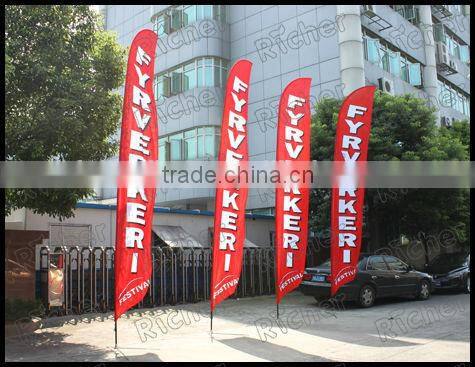 custom advertising feather beach flag banner