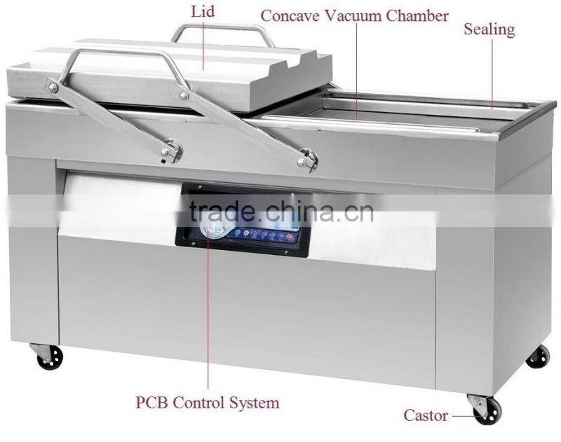 Double chamber vacuum packager