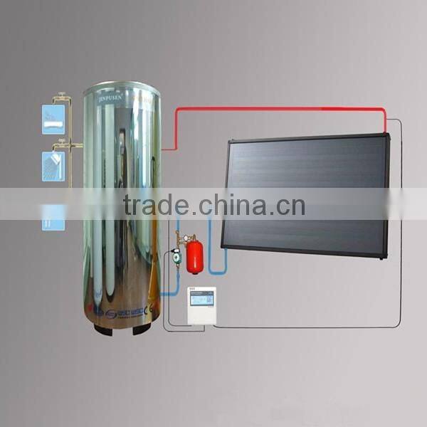 Flat panel split pressurized balcony solar hot water systems