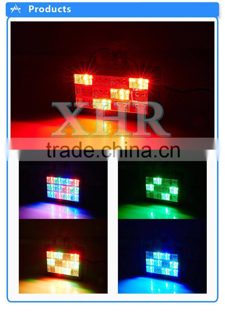 New Model Mini Strobe Light 12pcs Sound Control Mini Grille Strobe Light