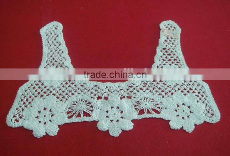 Quality top sell floral lace crochet collar