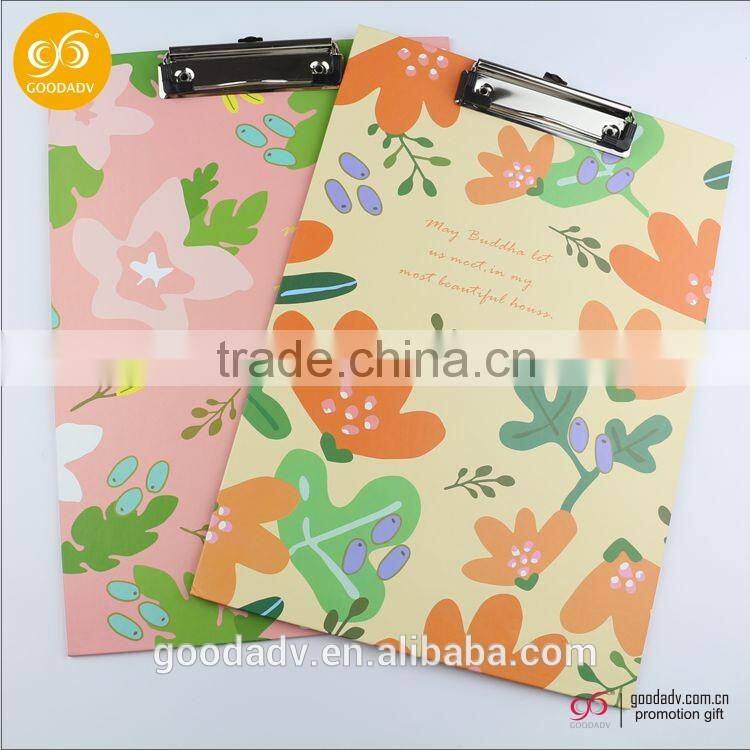 2016 popular selling A4 A5 plastic clip board pp writing board for student in China