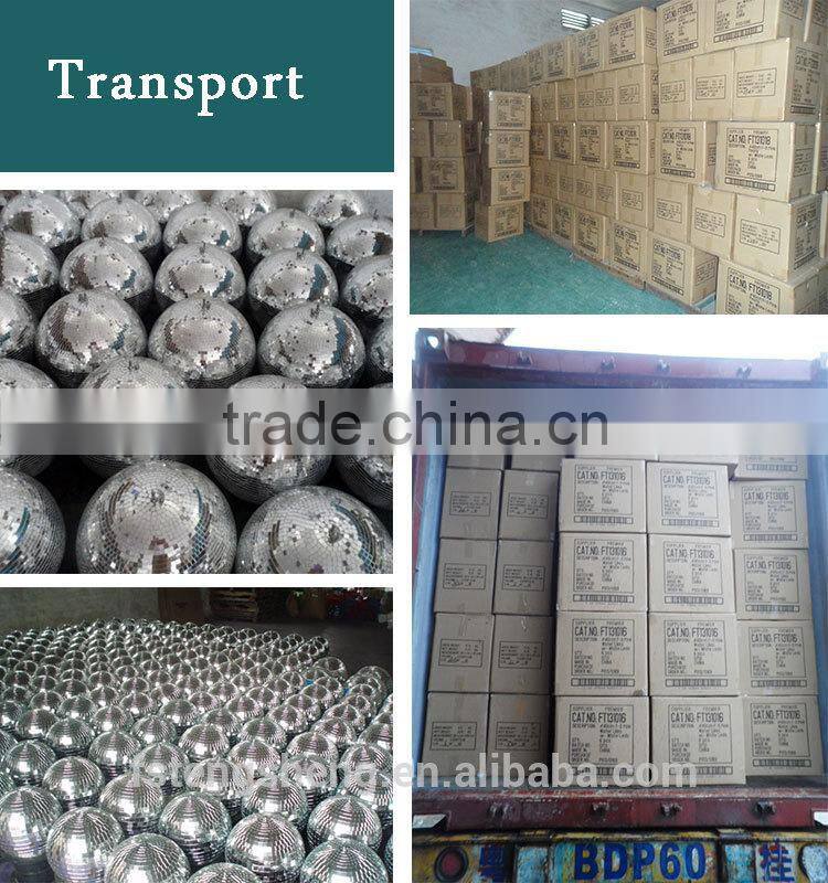 Holiday decoration battery operated table mirror ball with lights