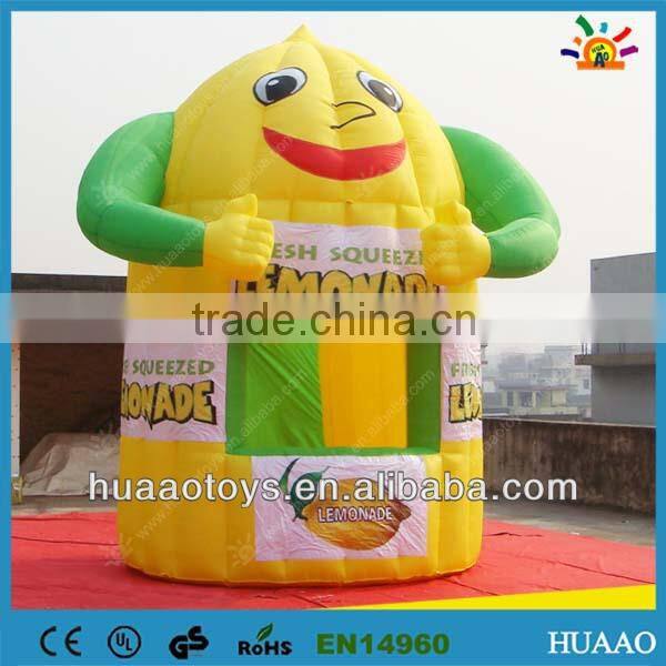 Hot sale lemonade show display inflatable booth