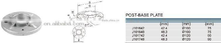 SS/Stainless steel Post-base Plate