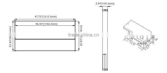 347v UL cUL listed 42 Watt LED 2x2 Troffer 0-10V Dimming