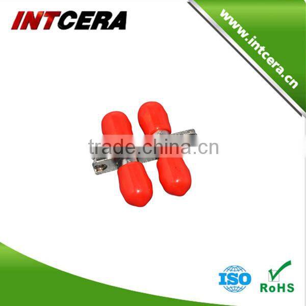 single mode/ multimode ST fiber optic adapter with flange/flange less