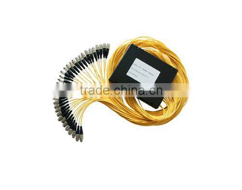 Factory supply 1X2 1X4 1X8 1X16 1X32 1X64 1X128 fiber optic PLC splitter made in China