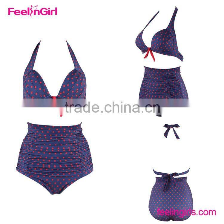 Plus Size Swimwear High Waist Bikinis in Bulk
