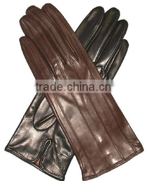 HS084 yellow leather gloves driving