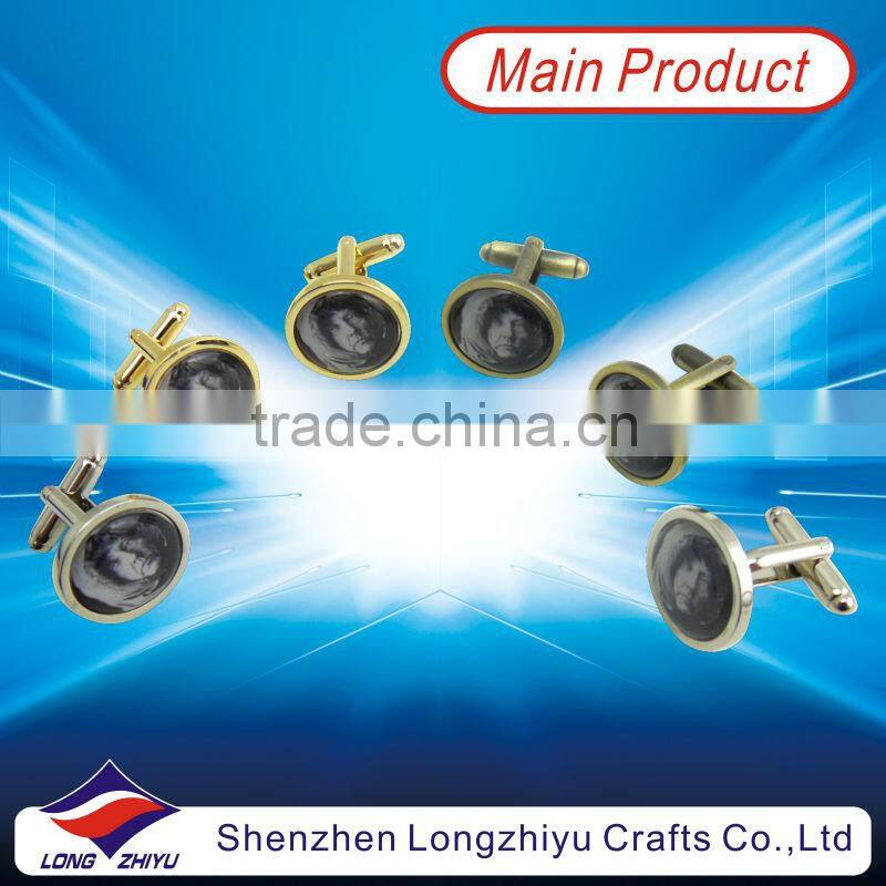 Besting selling popular custom design lip cuff links mother of pearl cufflinks