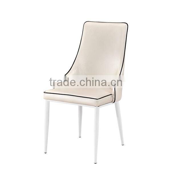 modern office furniture leather cover z shape dining chair
