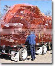 Disposable plastic cargo containment net