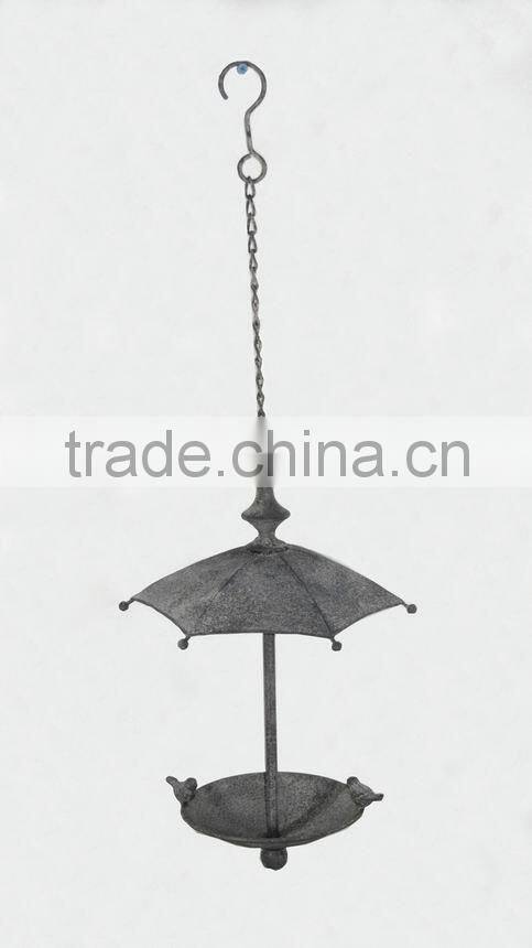Metal Finch Bird Feeder w/Umbrella Cover