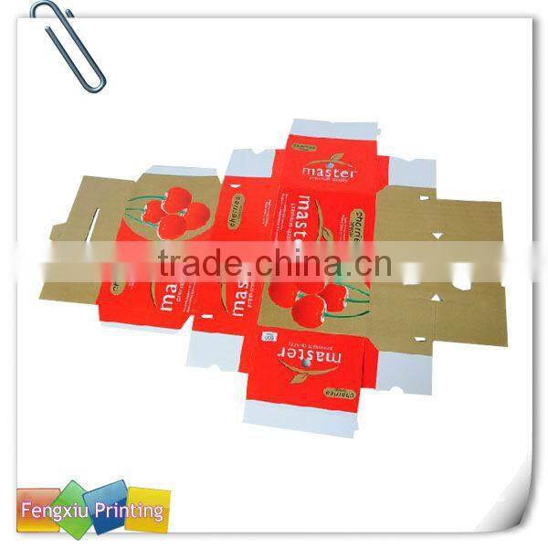 Custom Printed Separate Lid 5 Ply Corrugated Banana Carton Box