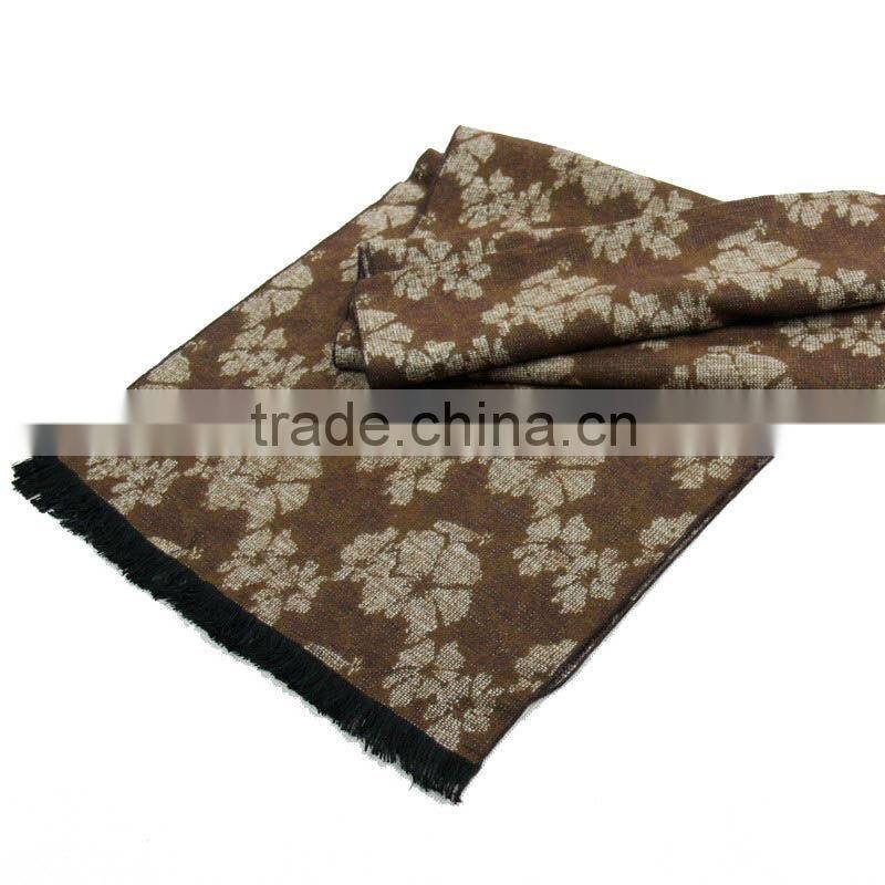 100% silk scarf men shawl with tassel