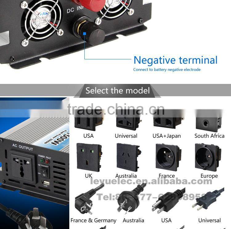 OPIP-1500-1-24 High frequency 100% full power 60Hz 24v 110v solar 1500w dc to ac power inverter