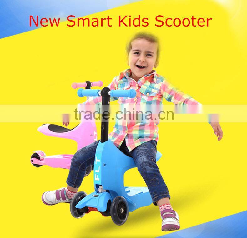 Made in China new patent 3 in 1 multi-functional kids scooter