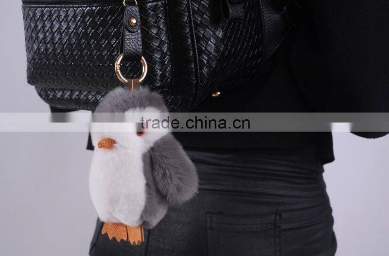 lovely shape pendant/ rex mink fur rabbit toy for decoration and car pendant Shpe Of Copenhagen Keychain