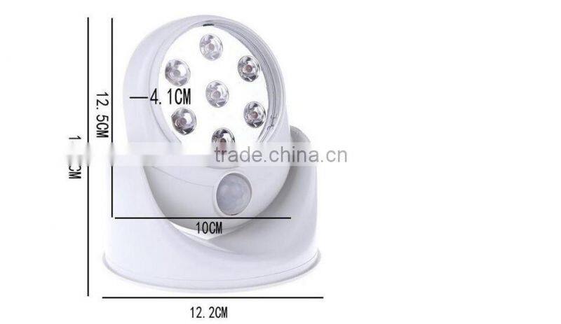 7 LED 360 degree sensor light Wireless Motion Sensor light