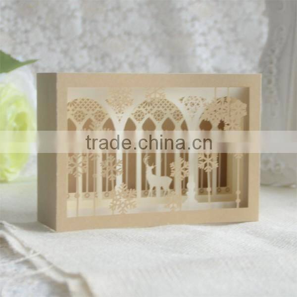 Pop up card happy new year greeting cards seasons greeting 3D pop up card