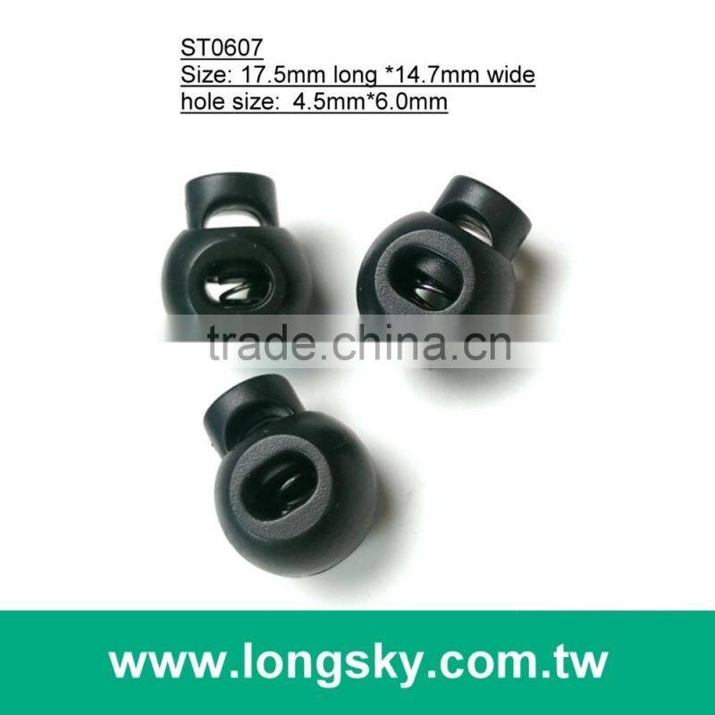 (#ST0602) 1 hole plastic cord stopper toggles for jackets