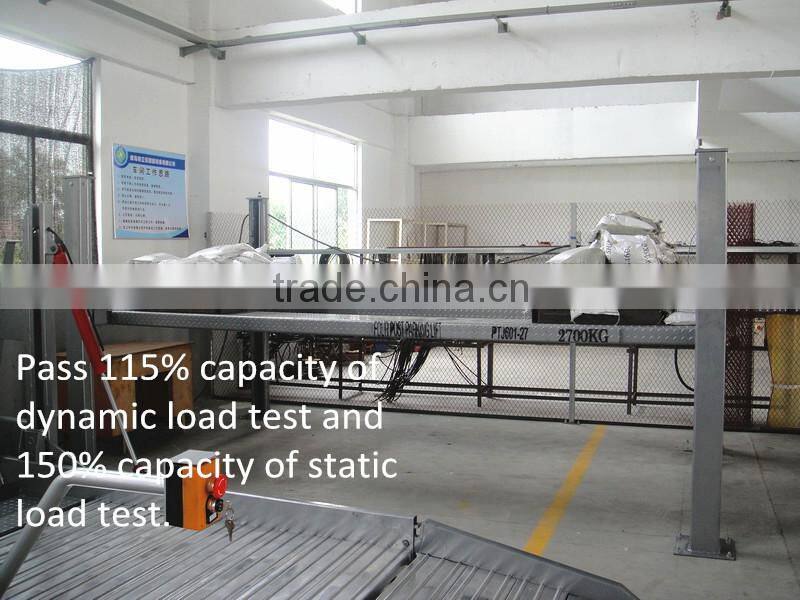 4 Column 2 Level Hydraulic Car Parking Lift