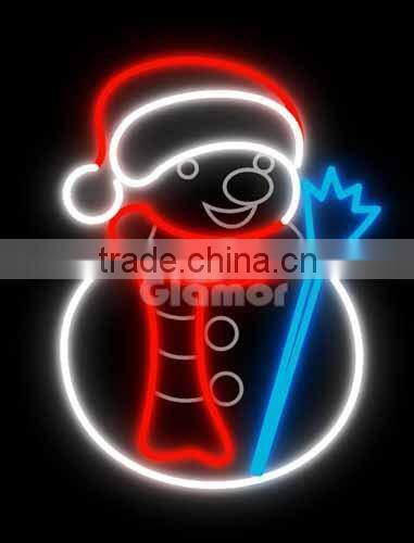 pubilc decoration led 3D sculpture snowmanmotif light
