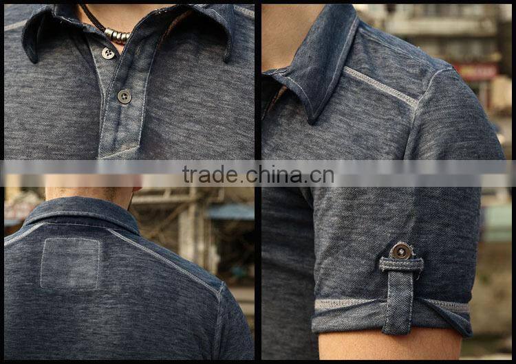 Wholesale Short Sleeve Mens Tops Men Polo T-shirts and Embroidery Design or T Shirts With Collars