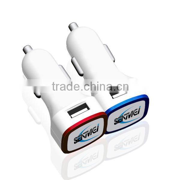 2014 new safety circuit protection 5V 2.1A car charger usb hub