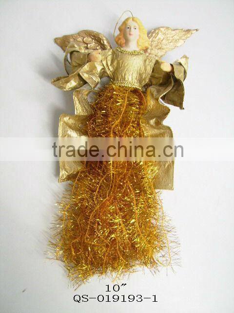 Goden christmas angel ornaments