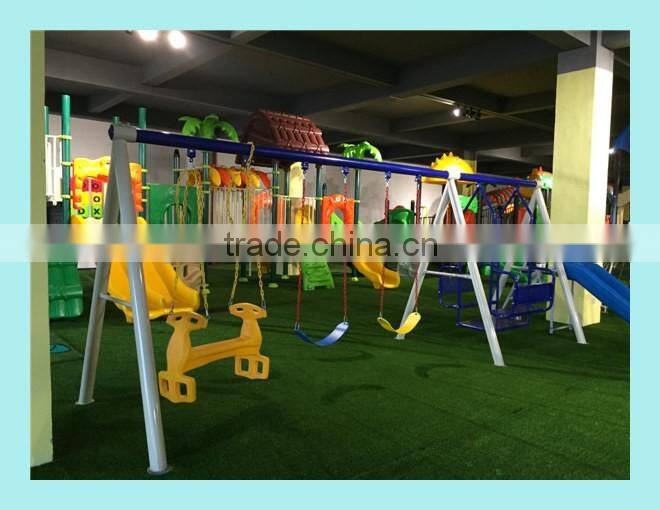 Medium size wooden house slide set playground equipment