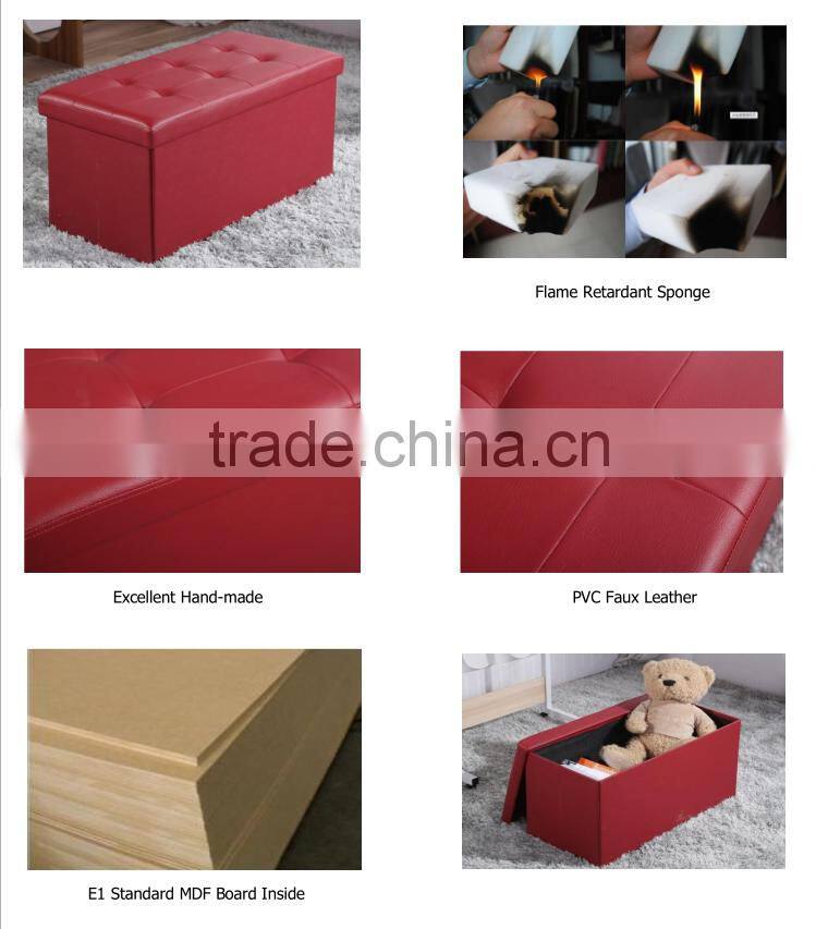 Charm Big Compartment Foldable Storage Ottoman