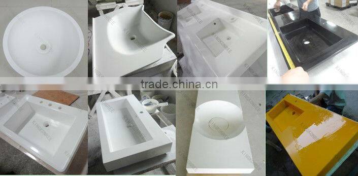 oval solid surface undermount bathroom vanity bar sink