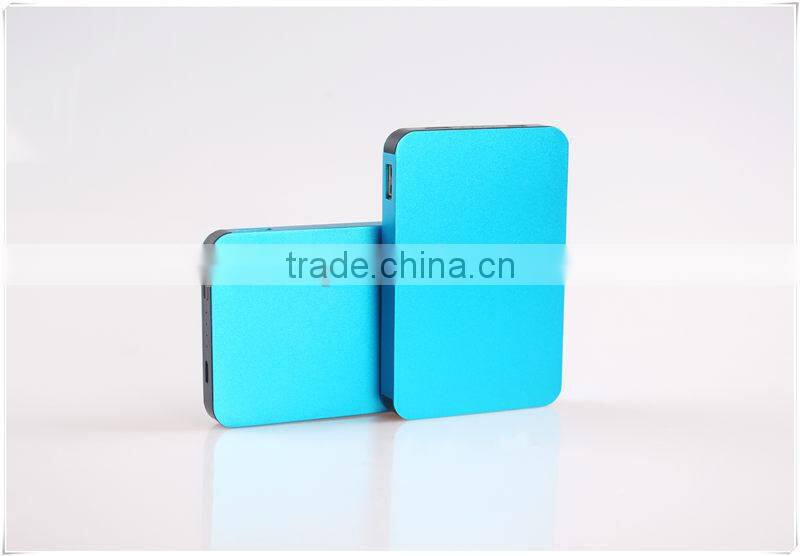 colourful dual output portable power bank 5600 mah external battery